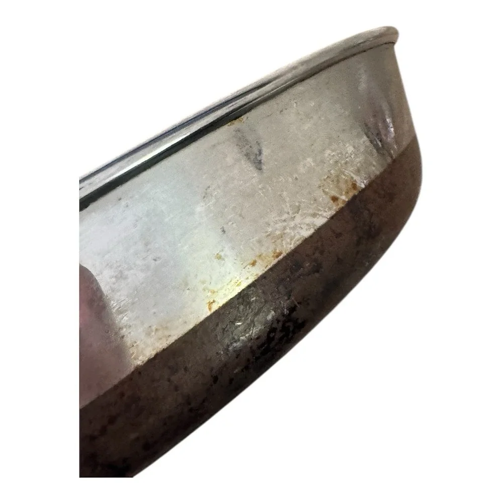 Vintage 1801 Revere Ware Copper Clad 10 inch Skillet‎ Fry Pan Lid USA